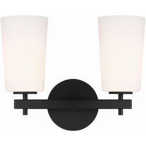 Colton 2 Light 14.75 inch Black Wall Sconce Wall Light