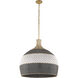 Zanzibar 6 Light 26 inch Soft Gold Pendant Ceiling Light