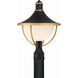 Atlas 1 Light 18.5 inch Matte Black and Textured Gold Post