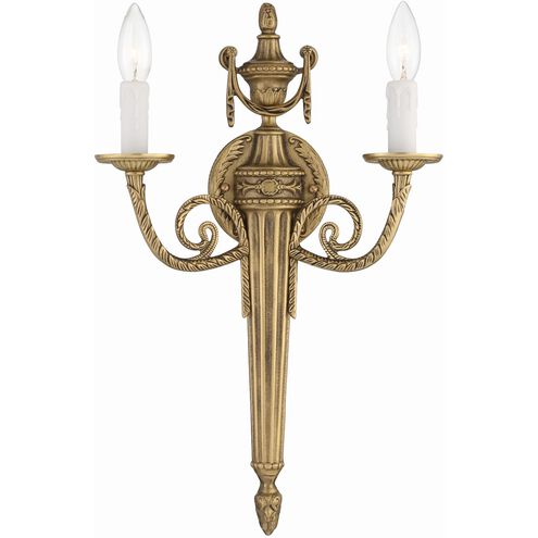 Westbury 2 Light 12.5 inch Matte Brass ADA Sconce Wall Light
