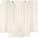 Addis Wall Sconce Wall Light in Tronchi Glass White