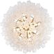 Addis 16 Light 32 inch Aged Brass Chandelier Ceiling Light in Tronchi Glass White