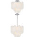 Addis 4 Light 17.75 inch Polished Chrome Mini Chandelier Ceiling Light in White