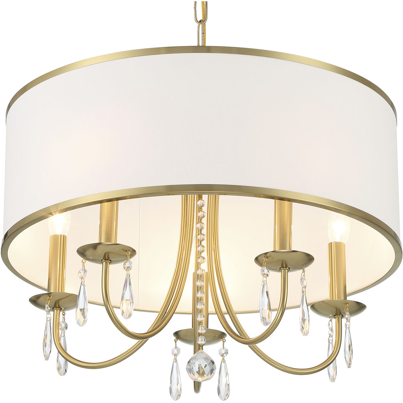 Adalynn 5 Light 22 inch Vibrant Gold Chandelier Ceiling Light