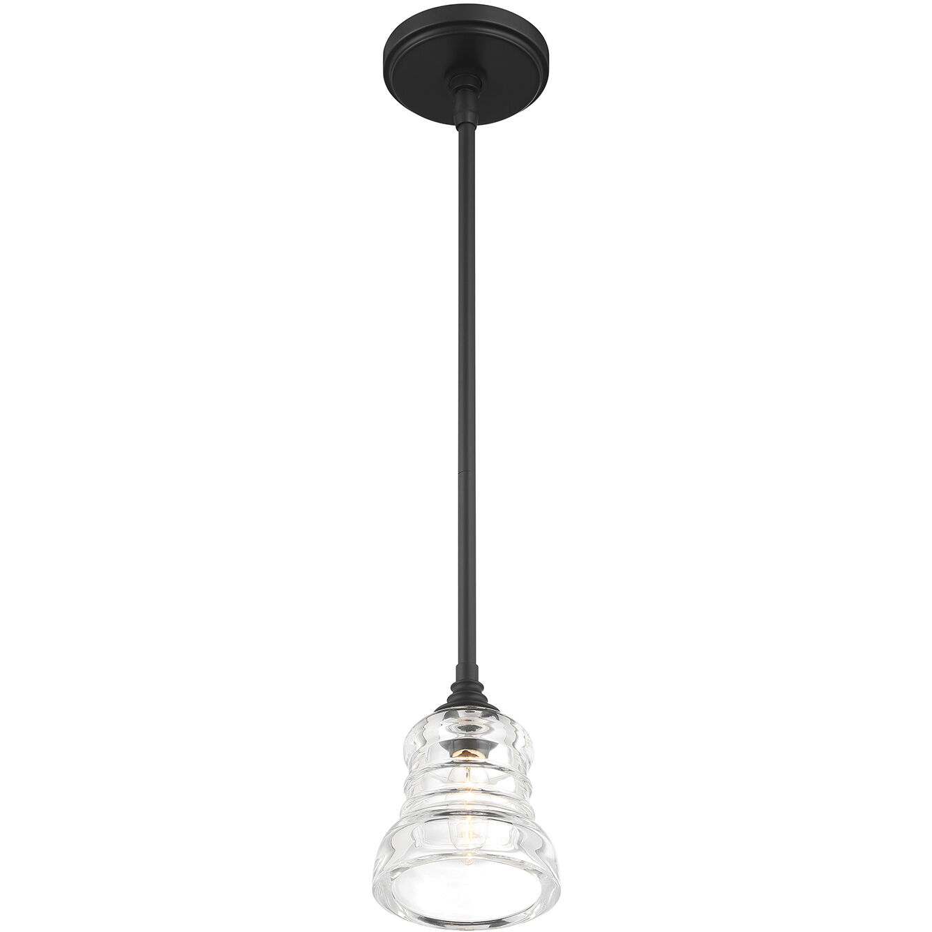 Gregory 1 Light 5 inch Matte Black Mini Pendant Ceiling Light
