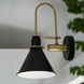 Medford 10 inch 60.00 watt Matte Black Task Sconce Wall Light