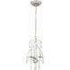 Ashton 3 Light 10 inch Olde Silver Mini Chandelier Ceiling Light in Clear Swarovski Strass