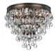 Calypso 3 Light 10.5 inch Vibrant Bronze Flush Ceiling Light