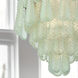 Ollie 16 Light 26.25 inch Aged Brass Chandelier Ceiling Light in Sand Glass Green