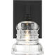 Gregory Bath Sconce Wall Light in Matte Black