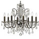 Butler 8 Light 25.5 inch English Bronze Chandelier Ceiling Light in Clear Hand Cut