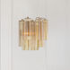Addis Wall Sconce Wall Light in Tronchi Glass Amber