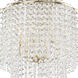 Gabrielle 6 Light 22 inch Antique Gold Chandelier Ceiling Light