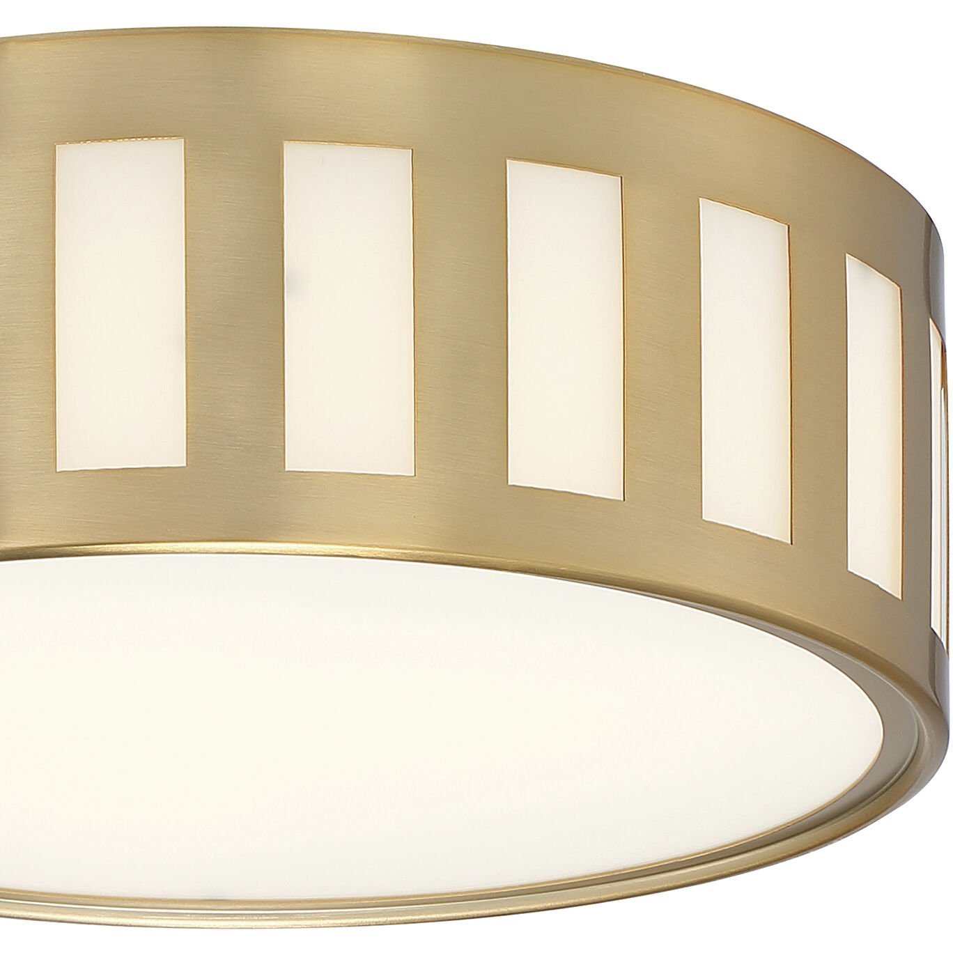 Kendal 3 Light 14 inch Vibrant Gold Flush Ceiling Light