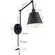 Mitchell 30 inch 60.00 watt Matte Black Task Sconce Wall Light