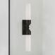 Wilcox 2 Light 5 inch Matte Black Bath Wall Sconce Wall Light