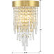 Winfield 2 Light 9.75 inch Antique Gold Sconce Wall Light