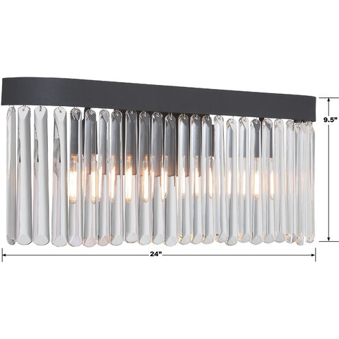 Emory Sconce Wall Light in Black Forged