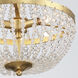 Rylee 3 Light 14 inch Antique Gold Mini Chandelier Ceiling Light