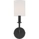 Bailey Sconce Wall Light in Matte Black