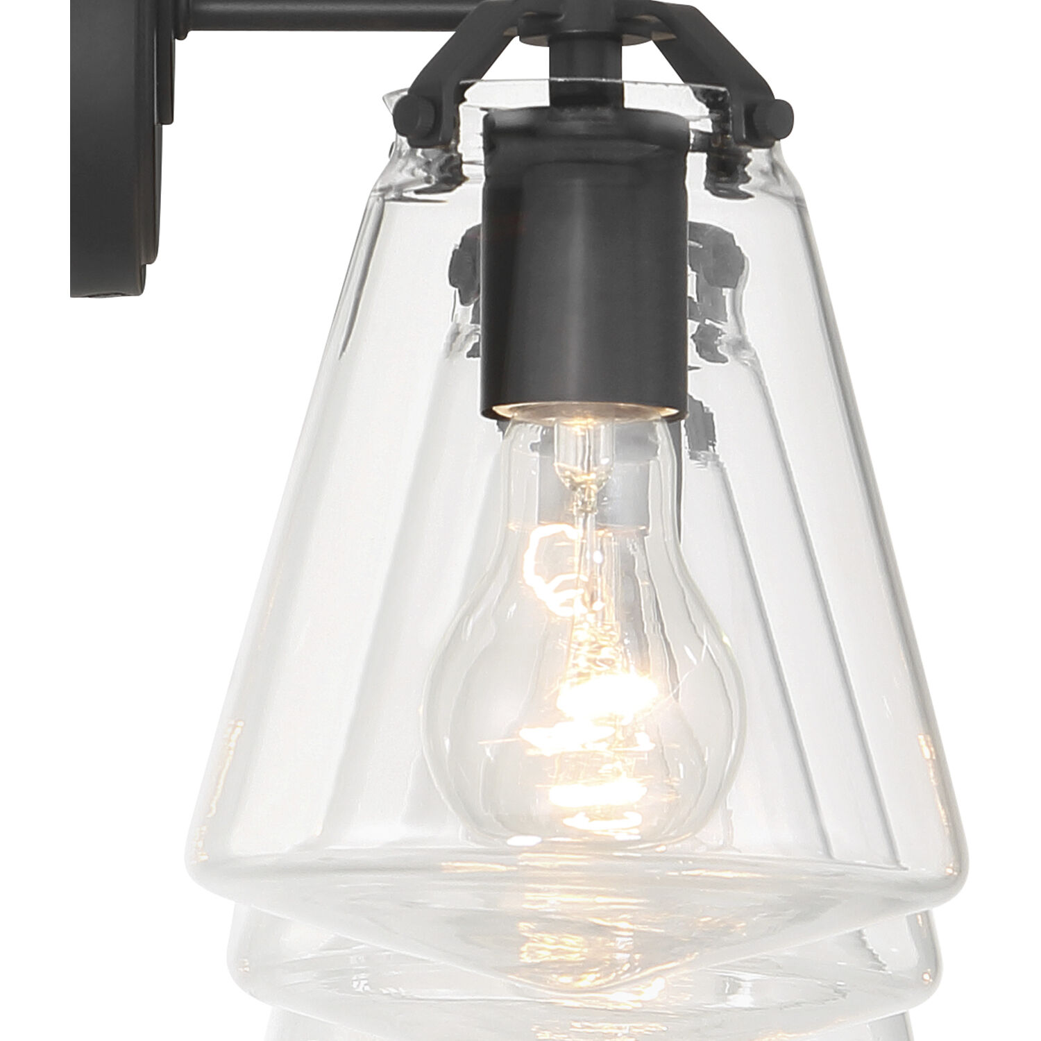 Voss Bath Vanity Light Wall Light in Matte Black