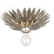 Broche Sconce Wall Light in Antique Silver