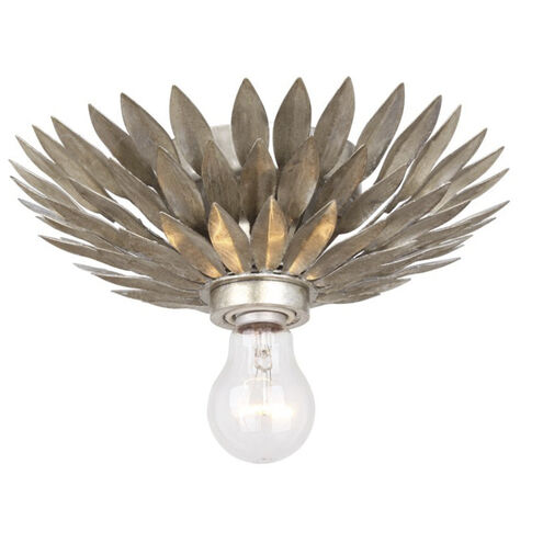 Broche Sconce Wall Light in Antique Silver