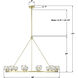 Aragon 12 Light 48 inch Soft Brass Chandelier Ceiling Light