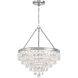 Calypso 6 Light 20 inch Polished Chrome Chandelier Ceiling Light