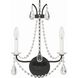 Karrington Sconce Wall Light in Matte Black