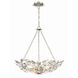 Marselle 6 Light 24 inch Antique Silver Chandelier Ceiling Light