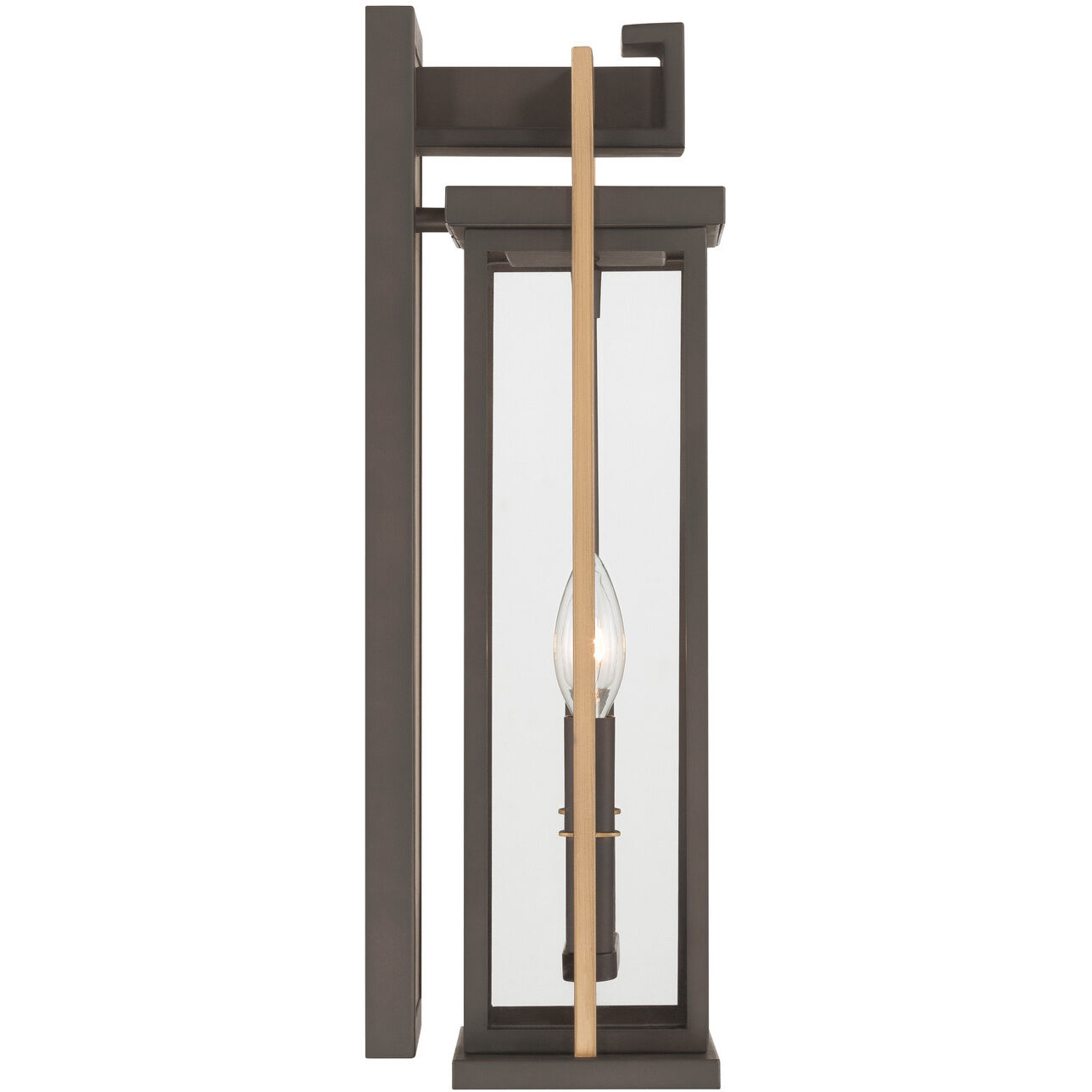 Lendel 2 Light 19.5 inch Twilight Bronze and Textured Gold Outdoor Sconce
