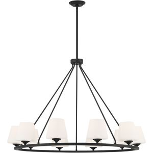Keenan 10 Light 42 inch Matte Black Chandelier Ceiling Light