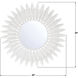 Broche 20 X 20 inch Matte White Wall Mirror