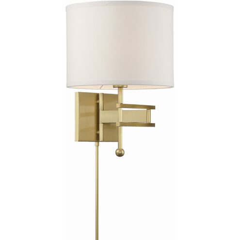 Marshall 1 Light 12.5 inch Aged Brass Sconce Wall Light