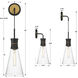 Quinn 1 Light 7 inch Matte Black and Textured Gold Sconce Wall Light