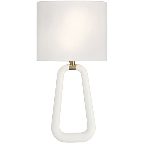 Jori Wall Sconce Wall Light in Aged Brass and Matte White
