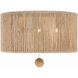 Jessa 3 Light 16 inch Burnished Silver Flush Ceiling Light