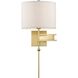 Marshall 20.5 inch 60.00 watt Aged Brass Task Sconce Wall Light
