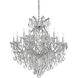 Maria Theresa 19 Light 38 inch Polished Chrome Chandelier Ceiling Light in Clear Hand Cut