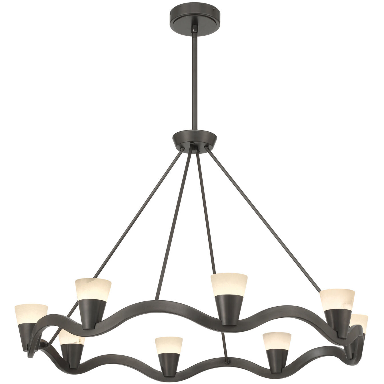 Vance 8 Light 39 inch Bronze Noir Chandelier Ceiling Light