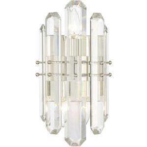 Bolton 2 Light 8 inch Polished Nickel Wall Sconce Wall Light