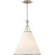 Broche 4 Light 18 inch Antique Silver Pendant Ceiling Light