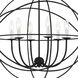 Solaris 6 Light 28.5 inch Black Chandelier Ceiling Light
