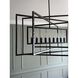 Capri 9 Light 39 inch Raw Steel Chandelier Ceiling Light