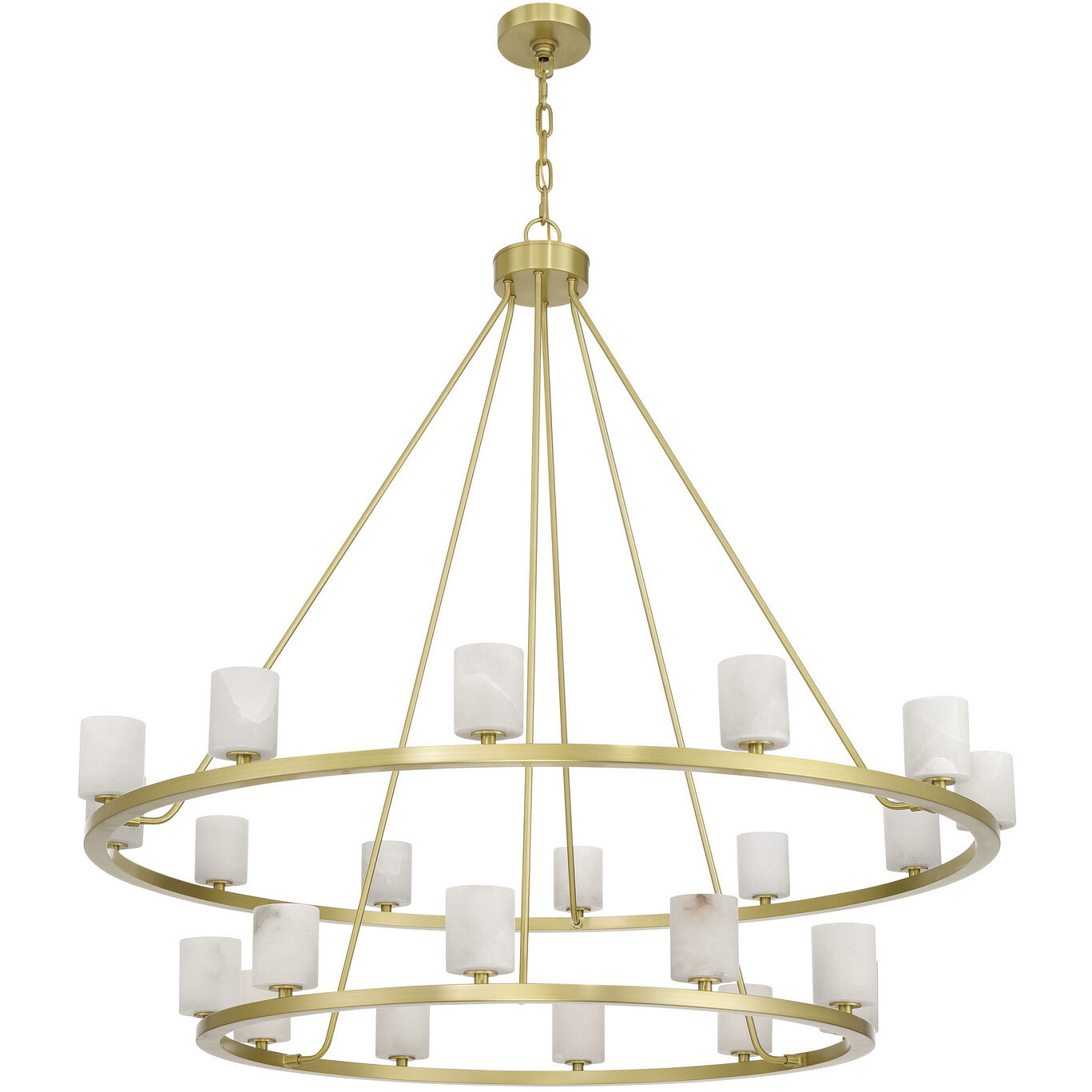 Aragon 22 Light 46.75 inch Soft Brass Chandelier Ceiling Light