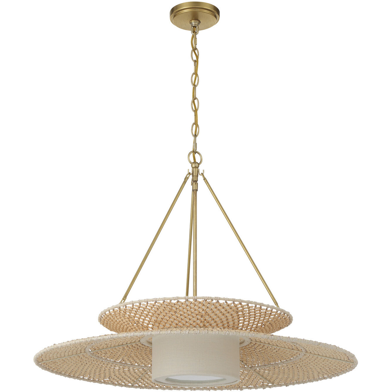 Juniper 1 Light 29.5 inch Soft Gold Chandelier Ceiling Light