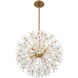 Adley 6 Light 23.75 inch Aged Brass Chandelier Ceiling Light