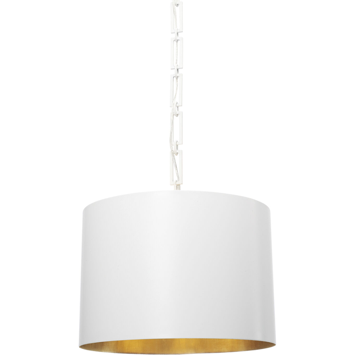 Alston 6 Light 20 inch Matte White/Antique Gold Pendant Ceiling Light in Matte White and Antique Gold