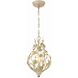 Josie 3 Light 9 inch Champagne Green Tea Mini Chandelier Ceiling Light